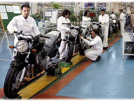 راه اندازی خط تولید موتورسیكلت شرکت قمی در  مالزی