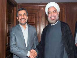 نياز احمدی نژاد به روحانی و روحانی به احمدی نژاد!