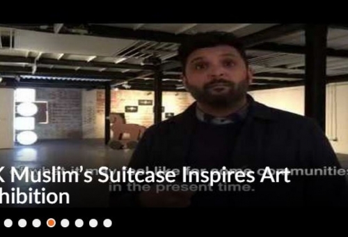 هنرمند مسلمان انگلیسی نمایشگاهی از چمدان برگزار کرد