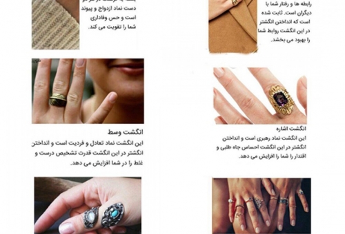معنای انگشتر در هر انگشت +تصاویر
