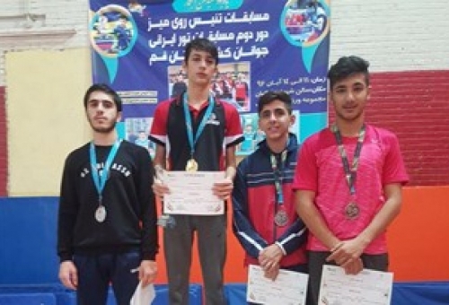 پایان تور ایرانی تنیس روی‌میز در قم / نماینده تهران قهرمان انفرادی شد