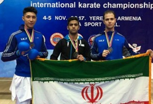 درخشش کاراته‌کاهای قم با كسب 4 مدال از مسابقات بین‌المللی ارمنستان