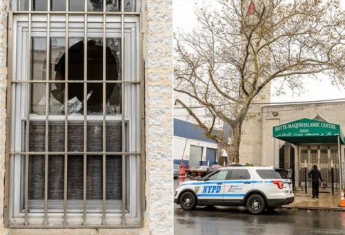 مردی با تبر به مرکز اسلامی بیت المقدس در بروکلین حمله کرد