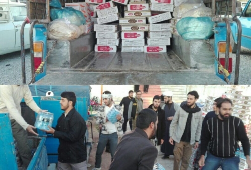 گزارش تصویری: فعالیت جهادی «خادمان اربعین» در مناطق زلزله زده