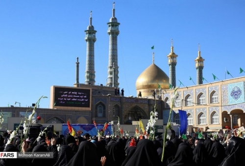 گزارش تصویری: ورود کاروان نمادین حضرت معصومه به قم