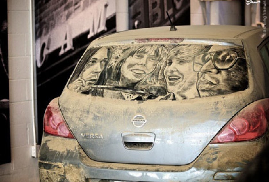 ثبت مناظر خیره کننده روی خودروهای کثیف +تصاویر