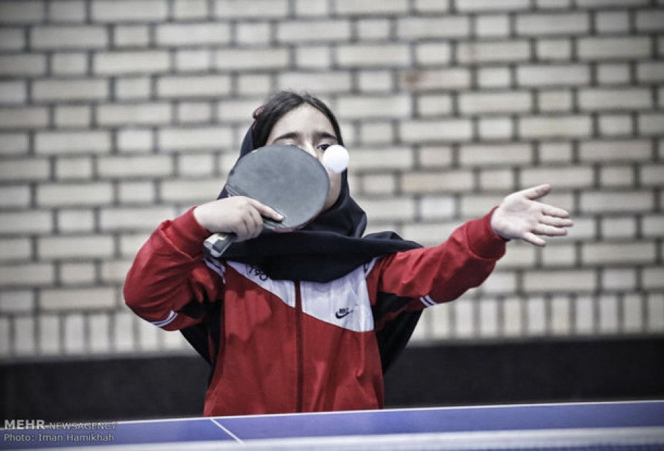 حضور دختران تنیس روی میز قم در تور ایرانی جوانان و نوجوانان