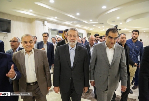 افتتاح بیمارستان شهدا با حضور لاریجانی و وزیر بهداشت