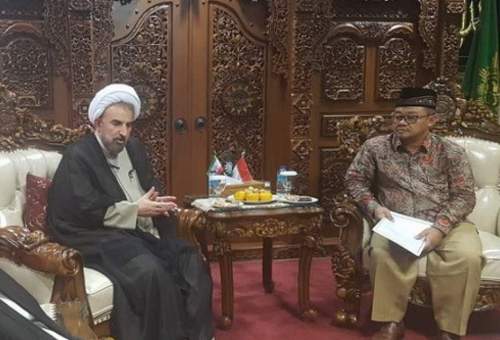 دیدار رئیس دانشگاه مذاهب اسلامی با دبیرکل سازمان محمدیه کشور اندونزی