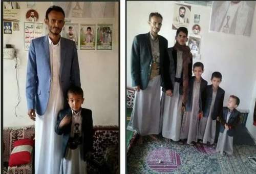 تصویری غم انگیز از خانواده یمنی