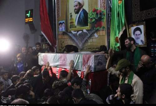 گزارش تصویری: مراسم وداع با شهید مدافع حرم در قم