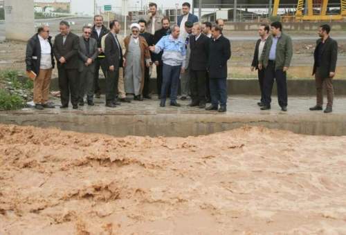 رئیس مجلس شورای اسلامی از رودخانه قمرود قم دیدن کرد
