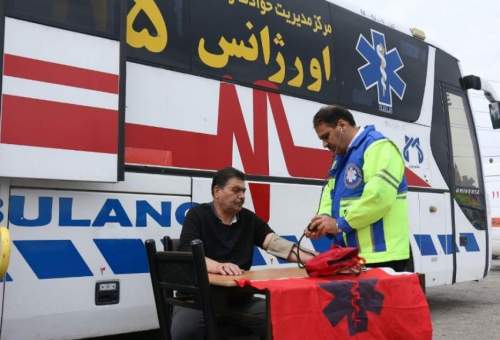 اتوبوس آمبولانس اورژانس قم به خوزستان اعزام شد