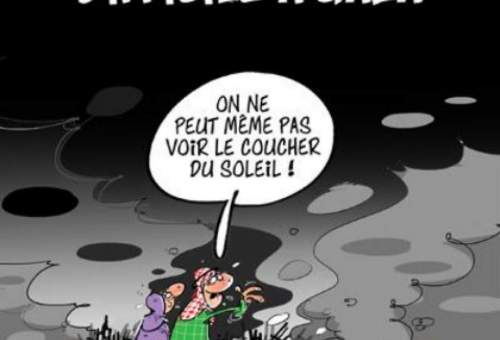 کاریکاتور تامل برانگیز مجله فرانسوی در مورد حلول ماه رمضان در غزه
