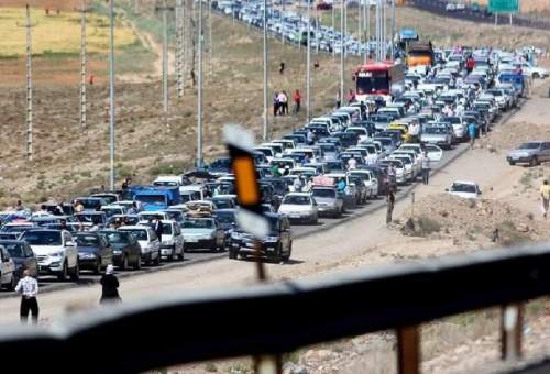 ترافیک سنگین در جاده کرج-چالوس و آزادراه تهران-قم
