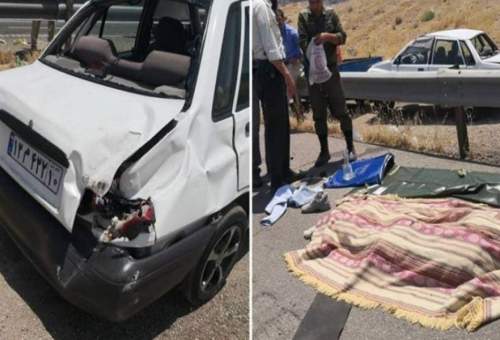 مرگ راننده پراید در کیلومتر 50 اتوبان قم – تهران