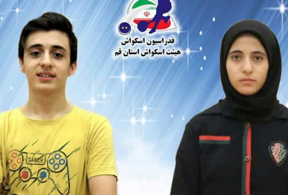 درخشش اسکواش‌بازان قم در مسابقات مجازی ایران