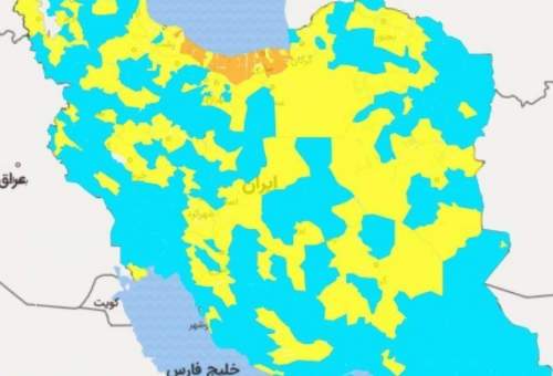 شمارش معکوس برای سیر صعودی کووید۱۹ آغاز شد/ توقف روند کاهشی مبتلایان در ۶ استان+ نقشه