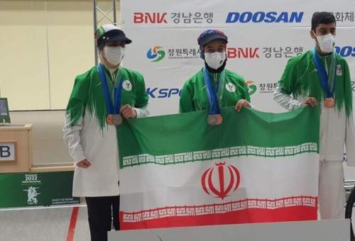 Iranian para shooters win bronze medal in South Korea competitions