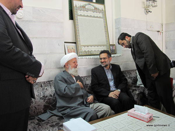 دیدار وزیر فرهنگ و ارشاد اسلامی با آیت الله صابری همدانی