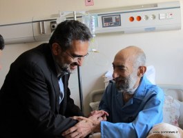 عیادت وزیر فرهنگ و ارشاد اسلامی از دوتن از علمای قم