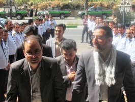 شهردار قم، محمد دلبری و نماینده قم در مجلس شورای اسلامی، امیر آبادی.