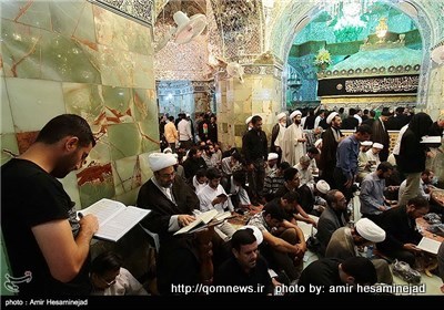 احیای شب نوزدهم ماه رمضان در حرم حضرت معصومه(س)