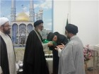 اهدای پرچم گنبد حرم کریمه اهل بیت(ع) به مرکز اسلامی دانمارک