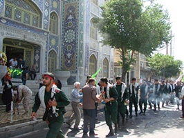 کاروانˈعاشقان حسینی زائران خمینیˈ اصفهان در قم