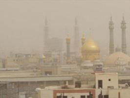 وزش باد نسبتا شدید در قم