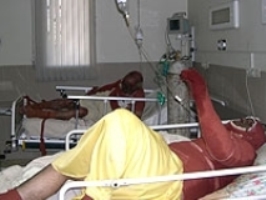 حریق در نیزار منجر به سوختگی سه نفر شد