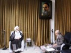 دیدار استاندار قم با آیت الله العظمی نوری همدانی