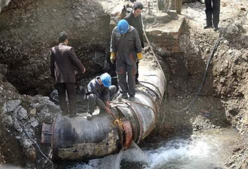 مشکل قطعی آب شهر کهک برطرف شد