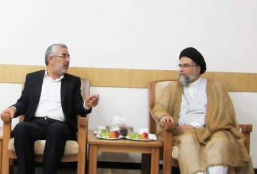 دیدار مدیر شئون دینی و مضیف آستان مقدس امیرالمؤمنین(ع) با مدیر جامعه الزهرا (س)