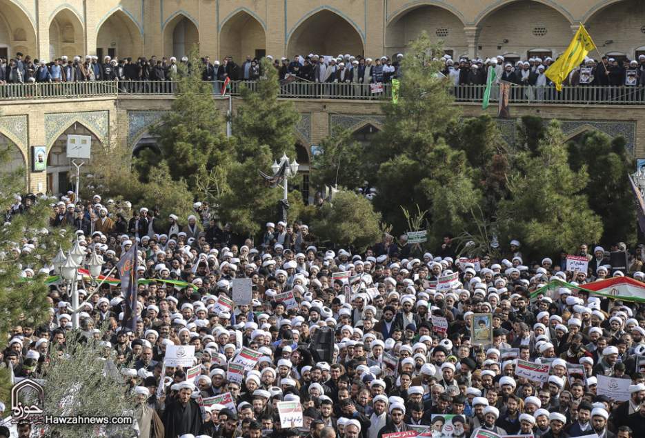 مراسم بزرگداشت حماسه نهم دی در مدرسه فیضیه برگزار می شود 