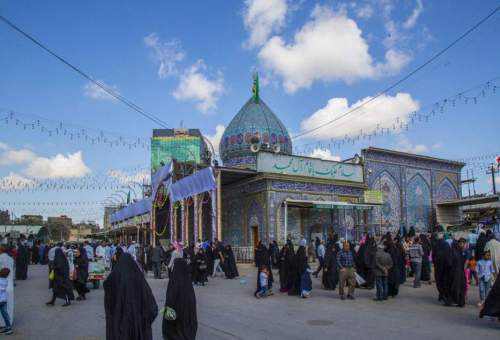 گزارش تصویری: حال و هوای مقام امام زمان(عج) کربلا در روز نیمه شعبان