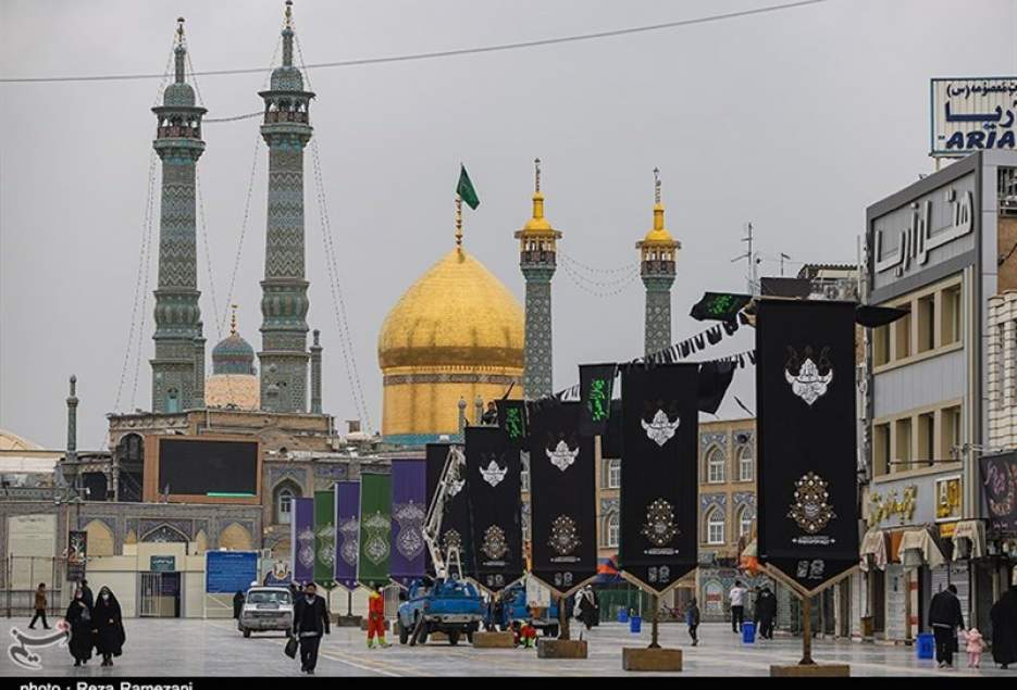 شهر قم در سالروز شهادت حضرت زهرا (س) غرق در عزا و ماتم است