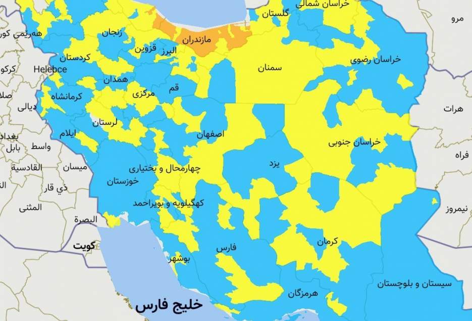 خیز دوباره کرونا در برخی استان‌ها / ‌تردد و مسافرت‌هایی که روند ابتلا به کووید ۱۹ را صعودی می‌کند + نقشه