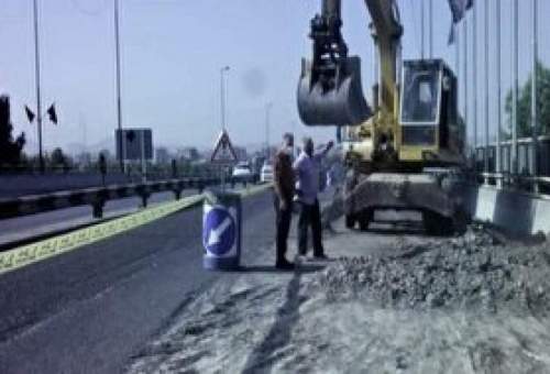 طرح ایمن سازی پل آزاد راه قم–تهران به بهره‌برداری رسید