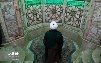 شیخ ابراهیم زاکزاکی در مسجد جمکران