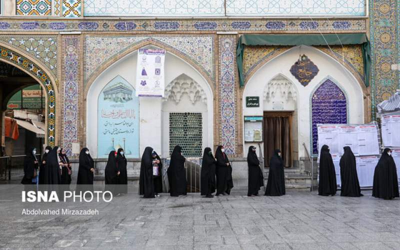 صندوق اخذ رأی در حرم مطهر حضرت معصومه (س)