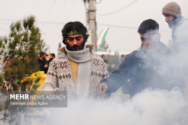 پیاده‌روی زائران نیمه شعبان به سمت مسجد جمکران