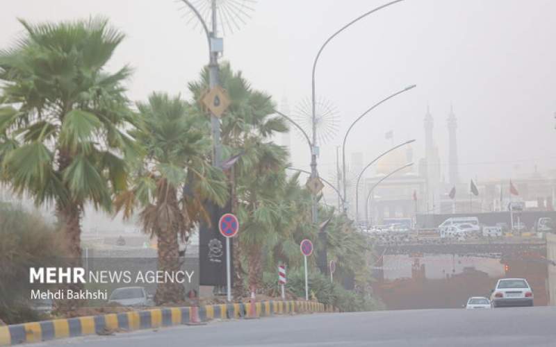 شاخص کیفیت هوای قم در وضعیت ناسالم برای گروه‌های حساس است