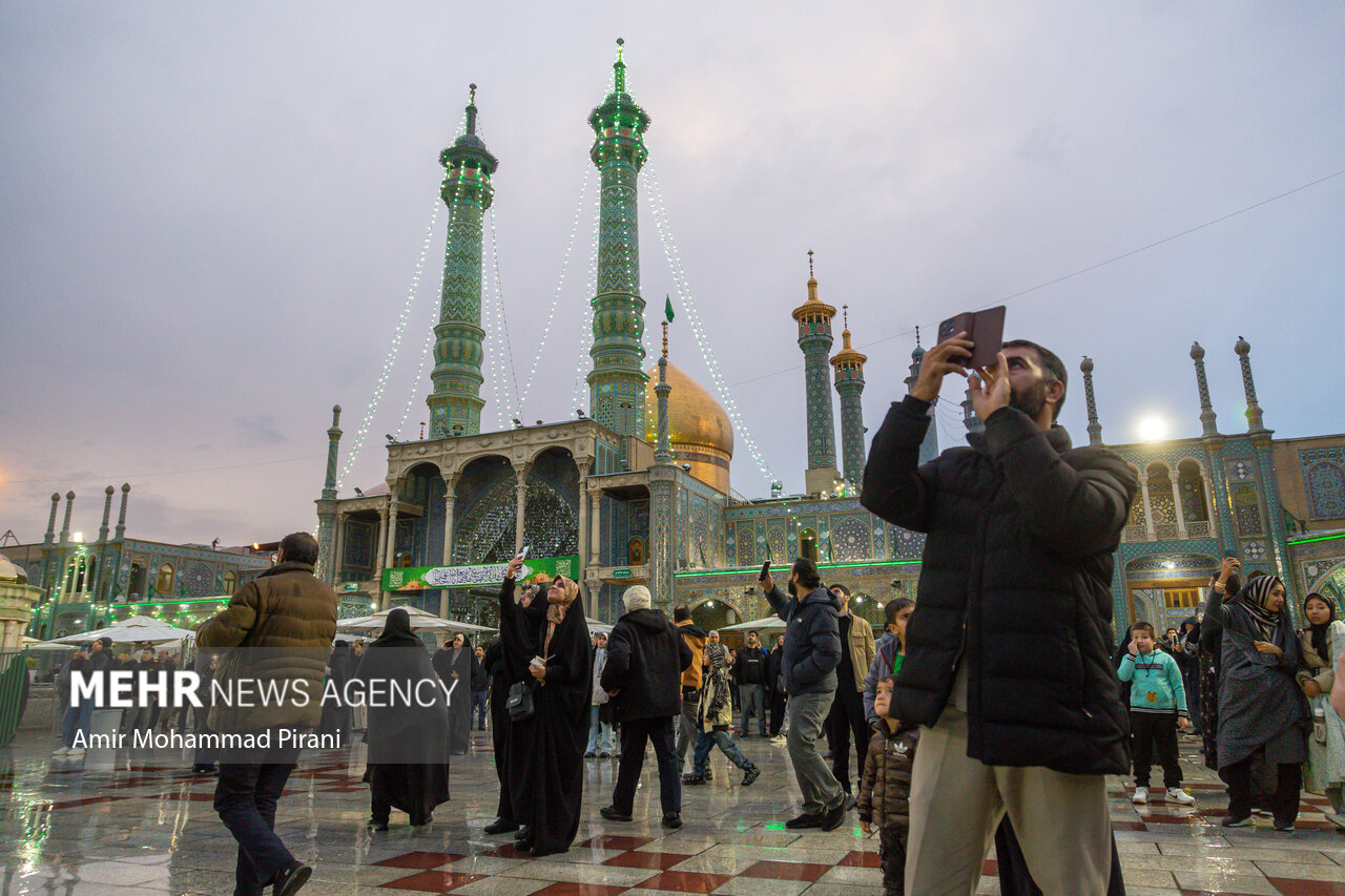 بارش باران پاییزی در قم