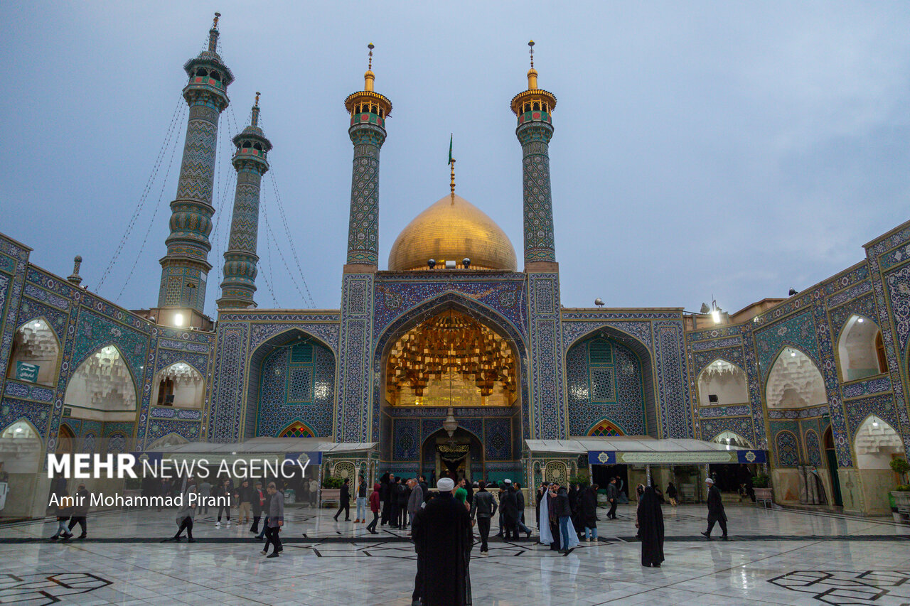 بارش باران پاییزی در قم