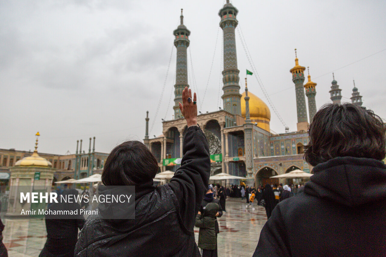 بارش باران پاییزی در قم