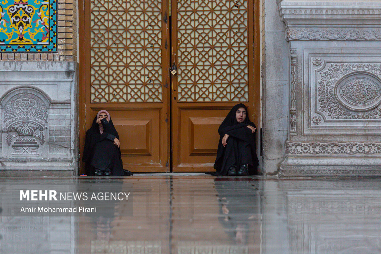 بارش باران پاییزی در قم