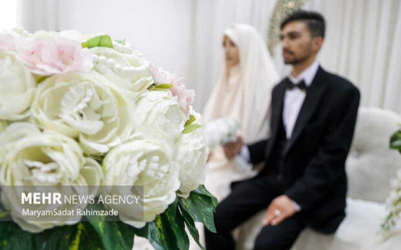 آغاز زندگی مشترک ۴۰ زوج جوان در روز میلاد ام ابیها (س) در مسجد جمکران